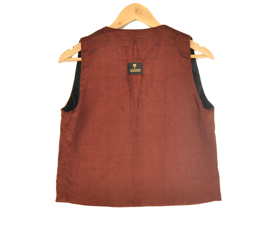 Handwoven Vest Brown